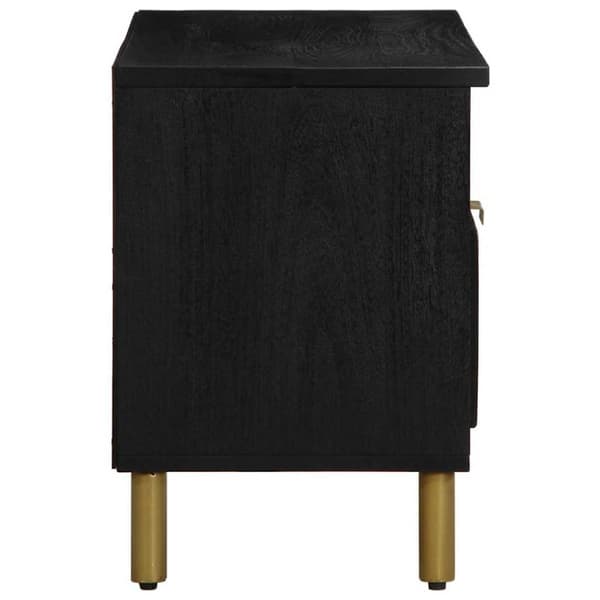 vidaXL tv-bord 80x33x46 cm konstrueret træ sort