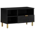 Miniatyrbillede 1 af 11: vidaXL tv-bord 80x33x46 cm konstrueret træ sort