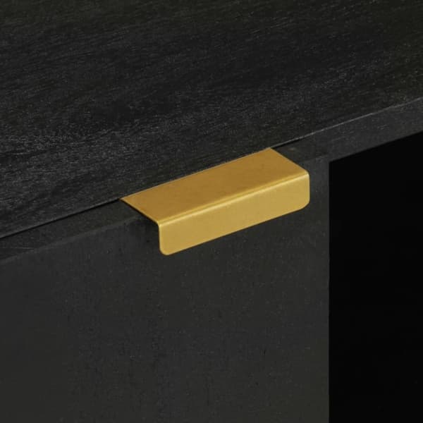 vidaXL Materialer: konstruert tre, heltre mango, messing
