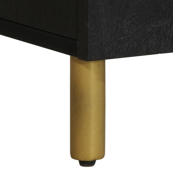 vidaXL Materialer: konstruert tre, heltre mango, messing