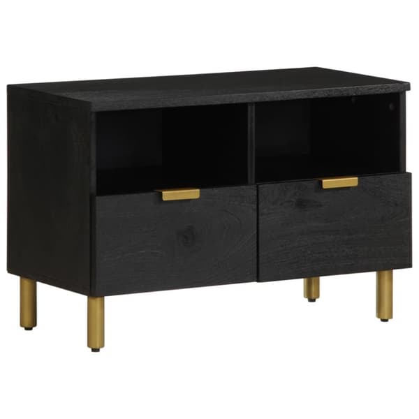 vidaXL Tv-bänk svart 70x33x46 cm konstruerat trä
