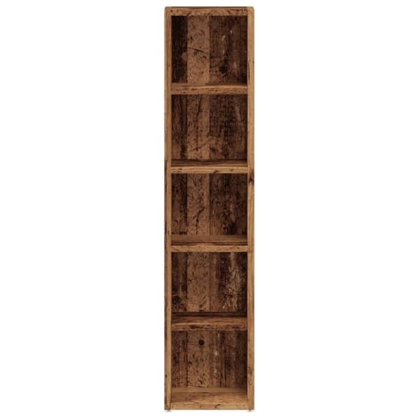 vidaXL CD-skap 2 stk gammelt tre 21x16x93,5 cm konstruert tre