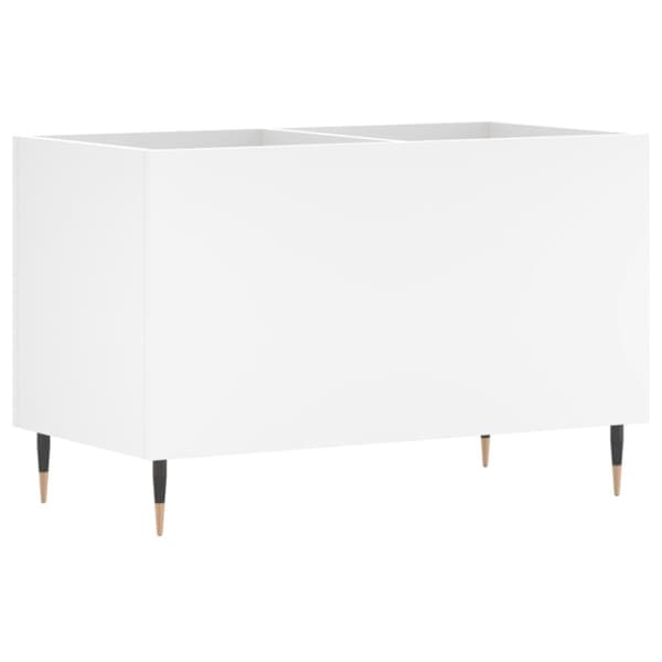 Stereobänk vit 74,5x38x48 cm konstruerat trä