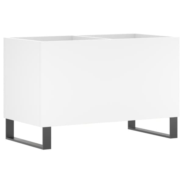 Stereobänk vit 74,5x38x48 cm konstruerat trä