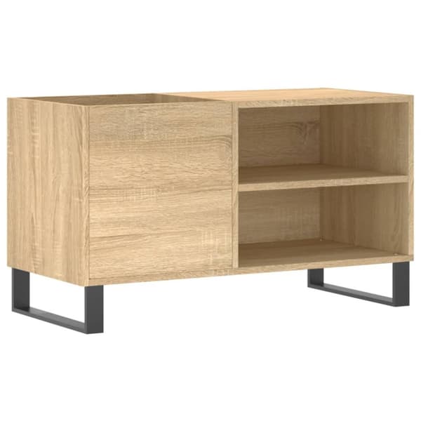 Stereobänk sonoma-ek 85x38x48 cm konstruerat trä