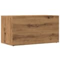 Miniatyrbilde 7 av 11: vidaXL Oppbevaringsboks artisan eik 69,5x34x36 cm konstruert tre