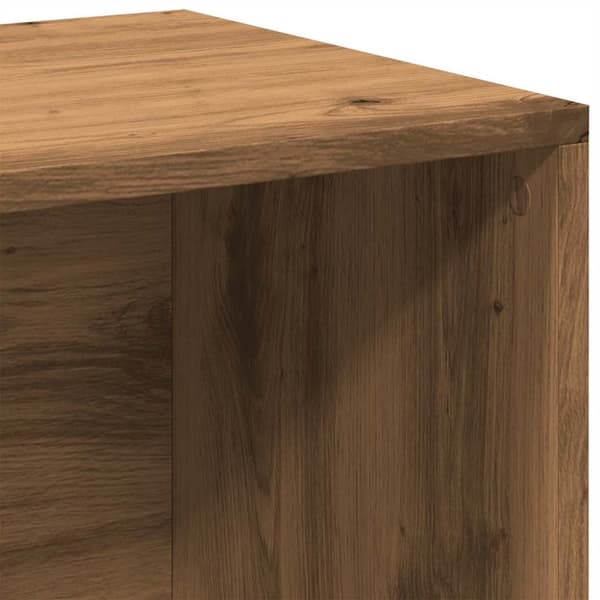 vidaXL Oppbevaringsboks artisan eik 69,5x34x36 cm konstruert tre