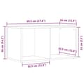 Miniatyrbilde 11 av 11: vidaXL Oppbevaringsboks artisan eik 69,5x34x36 cm konstruert tre