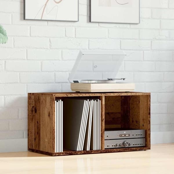 vidaXL Oppbevaringsboks gammelt tre 69,5x34x36 cm konstruert tre