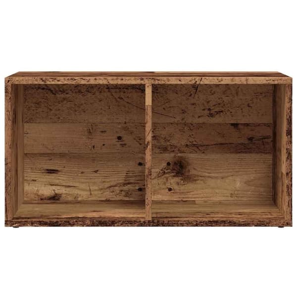 vidaXL Oppbevaringsboks gammelt tre 69,5x34x36 cm konstruert tre