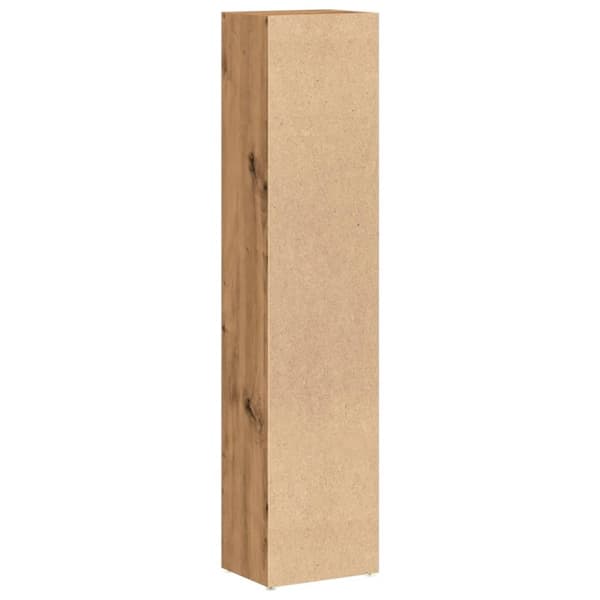 smalle reoler 2 stk. 21x16x93,5 cm konstrueret træ kunsteg