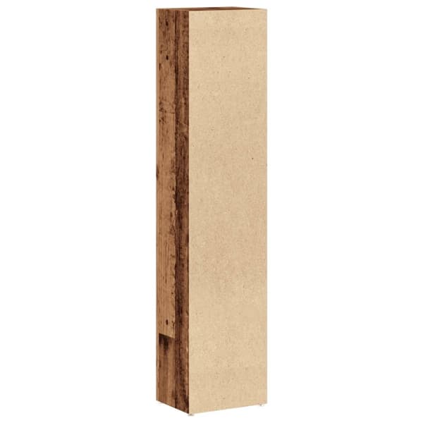 CD-kaapit 2 kpl Vanha puu Väri 21x16x93,5 cm