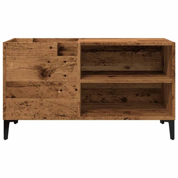 vinylskab 84,5x38x48 cm konstrueret træ antikt trælook