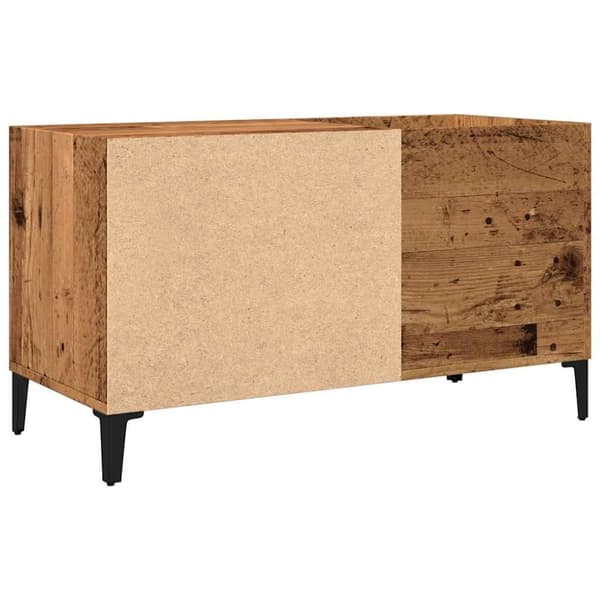 vinylskab 84,5x38x48 cm konstrueret træ antikt trælook
