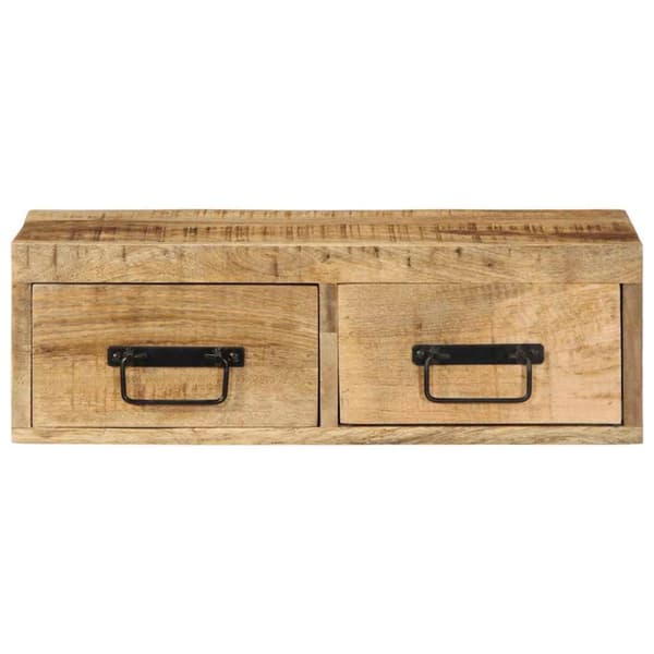 væghængt tv-skab 60x30x19 cm massivt ru mangotræ