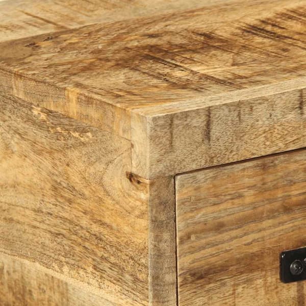 væghængt tv-skab 60x30x19 cm massivt ru mangotræ