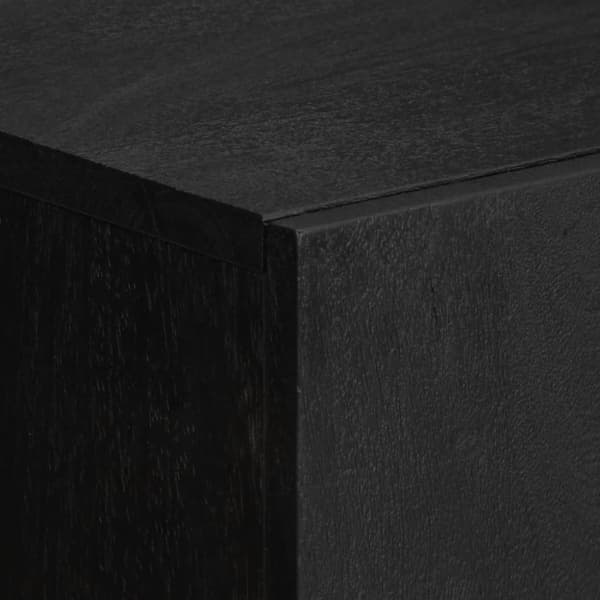 højskab 60x33x100 cm konstrueret træ sort