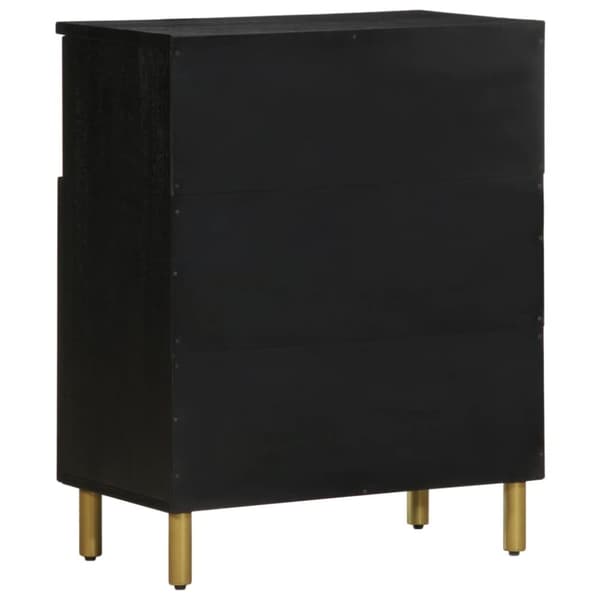 Kaappi Musta 60x33x75 cm Puu Materiaali