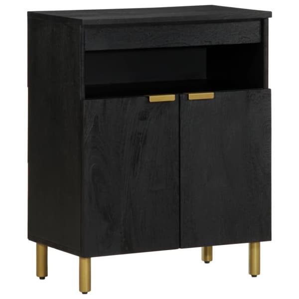 skab 60x33x75 cm konstrueret træ sort