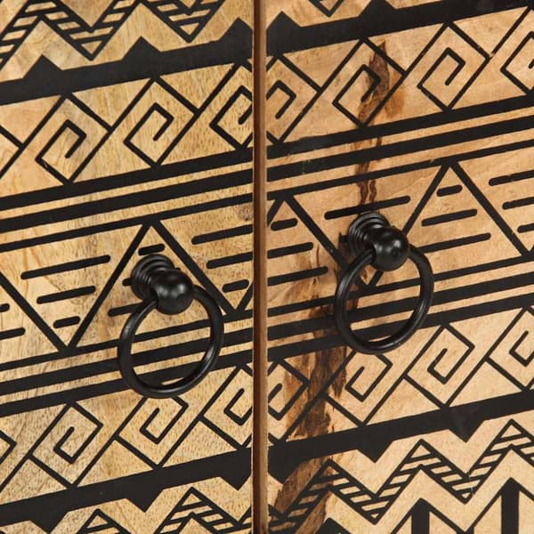 Kaappi 60x33,5x75 cm, massiivi raaka mangopuuta
