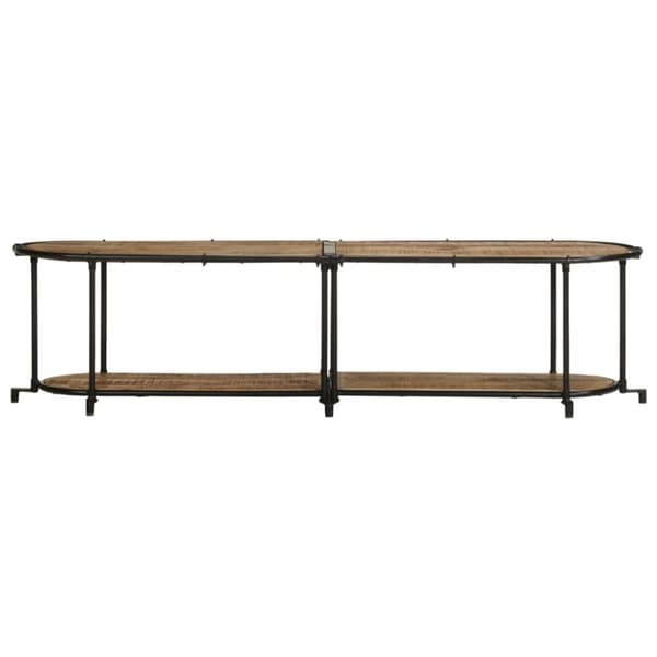 tv-bord 160x42x40 cm massivt ru mangotræ