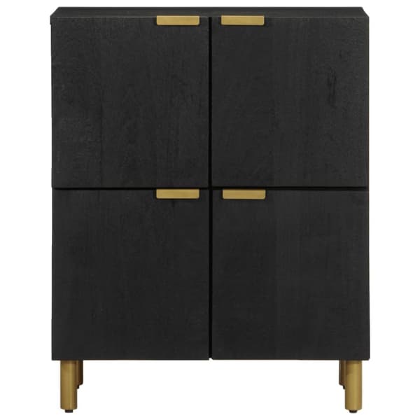 skab 60x33x75 cm konstrueret træ sort