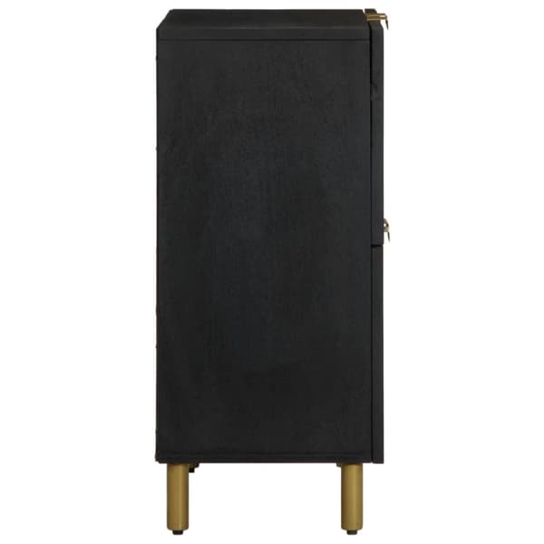 skab 60x33x75 cm konstrueret træ sort