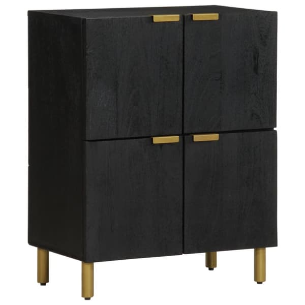 skab 60x33x75 cm konstrueret træ sort
