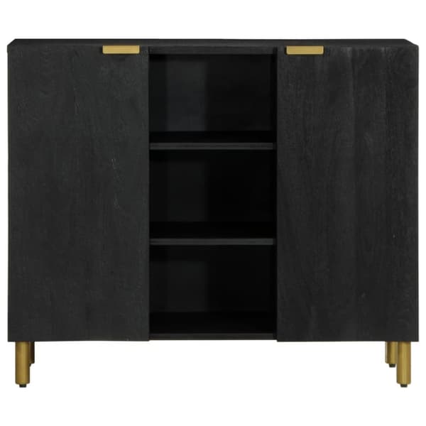 Kaappi Musta 90x33x75 cm Puu Materiaali