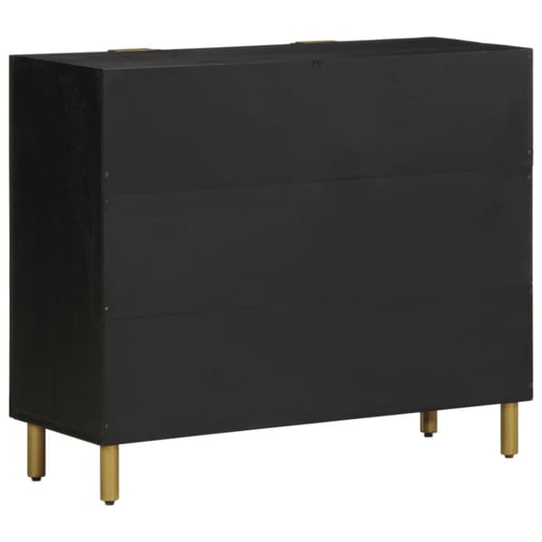 Kaappi Musta 90x33x75 cm Puu Materiaali