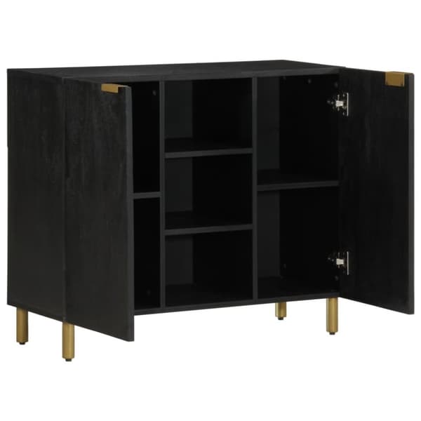 Kaappi Musta 90x33x75 cm Puu Materiaali