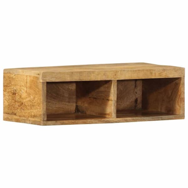 væghængt tv-skab 60x30x19 cm massivt ru mangotræ