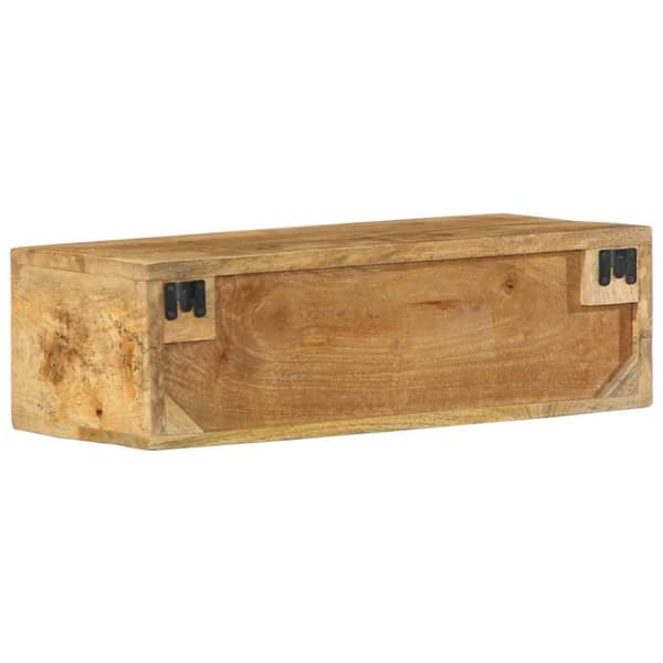 væghængt tv-skab 60x30x19 cm massivt ru mangotræ