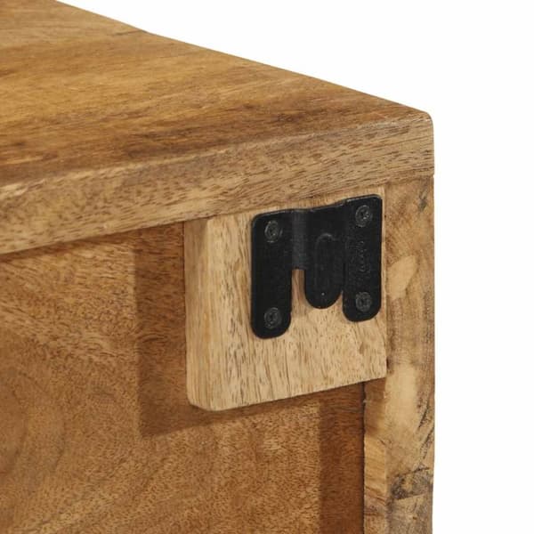 væghængt tv-skab 60x30x19 cm massivt ru mangotræ