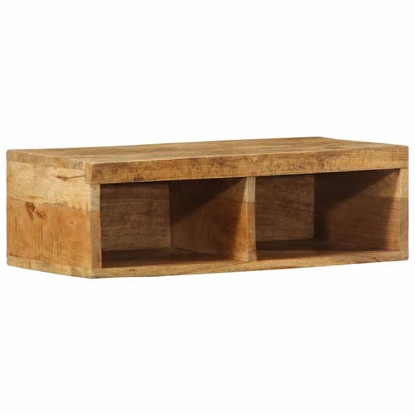 væghængt tv-skab 60x30x19 cm massivt ru mangotræ