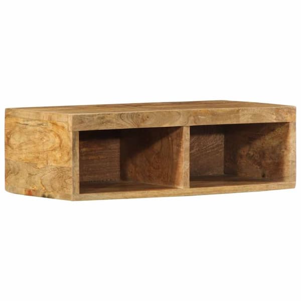 væghængt tv-skab 60x30x19 cm massivt ru mangotræ