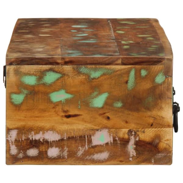 væghængt tv-skab 100x30x19 cm massivt genbrugstræ