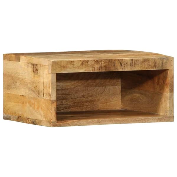 væghængt tv-skab 40x30x19 cm massivt ru mangotræ