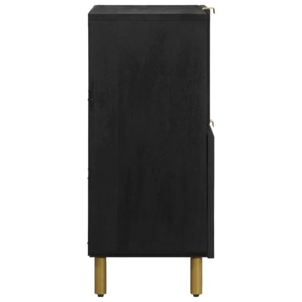 Kaappi Musta 80x33x75 cm Puu Materiaali