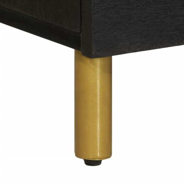 Kaappi Musta 80x33x75 cm Puu Materiaali