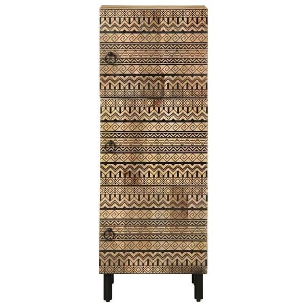 skænk 40x33,5x110 cm massivt ru mangotræ