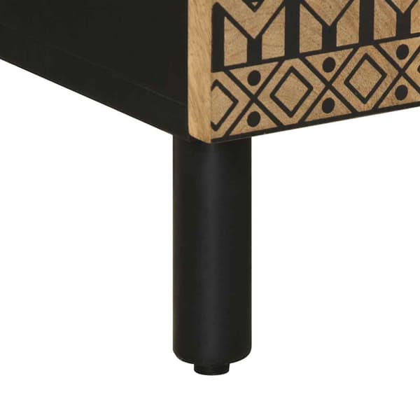 skænk 40x33,5x110 cm massivt ru mangotræ
