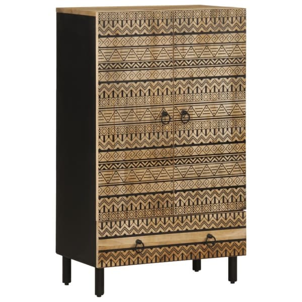 skænk 60x33,5x110 cm massivt ru mangotræ