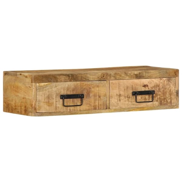 vidaXL væghængt tv-skab 80x30x19cm massivt ru mangotræ
