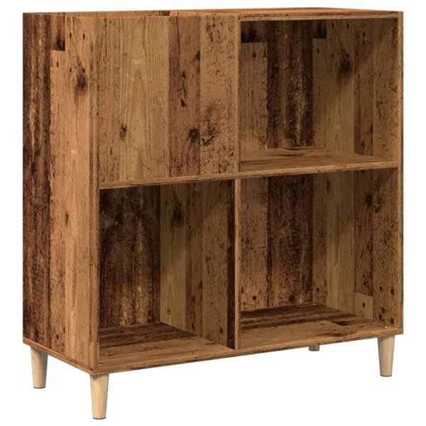 vidaXL Stereobänk åldrat trä 84,5x38x89 cm konstruerat trä
