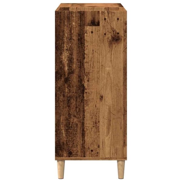 vidaXL Stereobänk åldrat trä 84,5x38x89 cm konstruerat trä