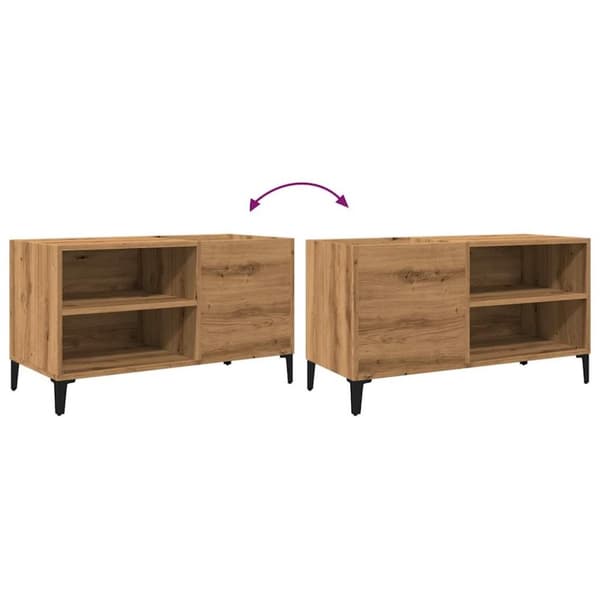 vidaXL vinylskab 84,5x38x48 cm konstrueret træ kunsteg