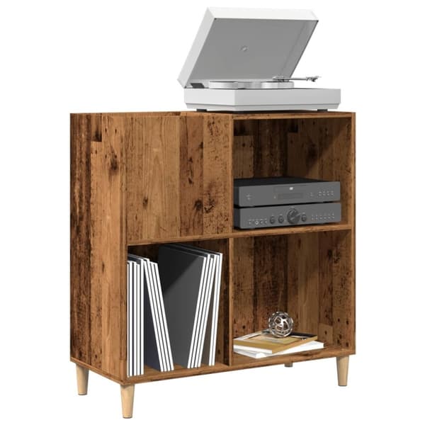 vidaXL vinylskab 84,5x38x89 cm konstrueret træ antikt trælook