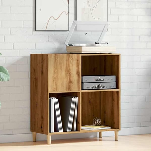 vidaXL vinylskab 84,5x38x89 cm konstrueret træ kunsteg
