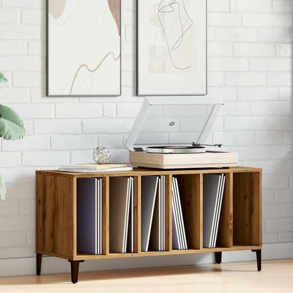 vidaXL vinylskab 100x38x48 cm konstrueret træ kunsteg